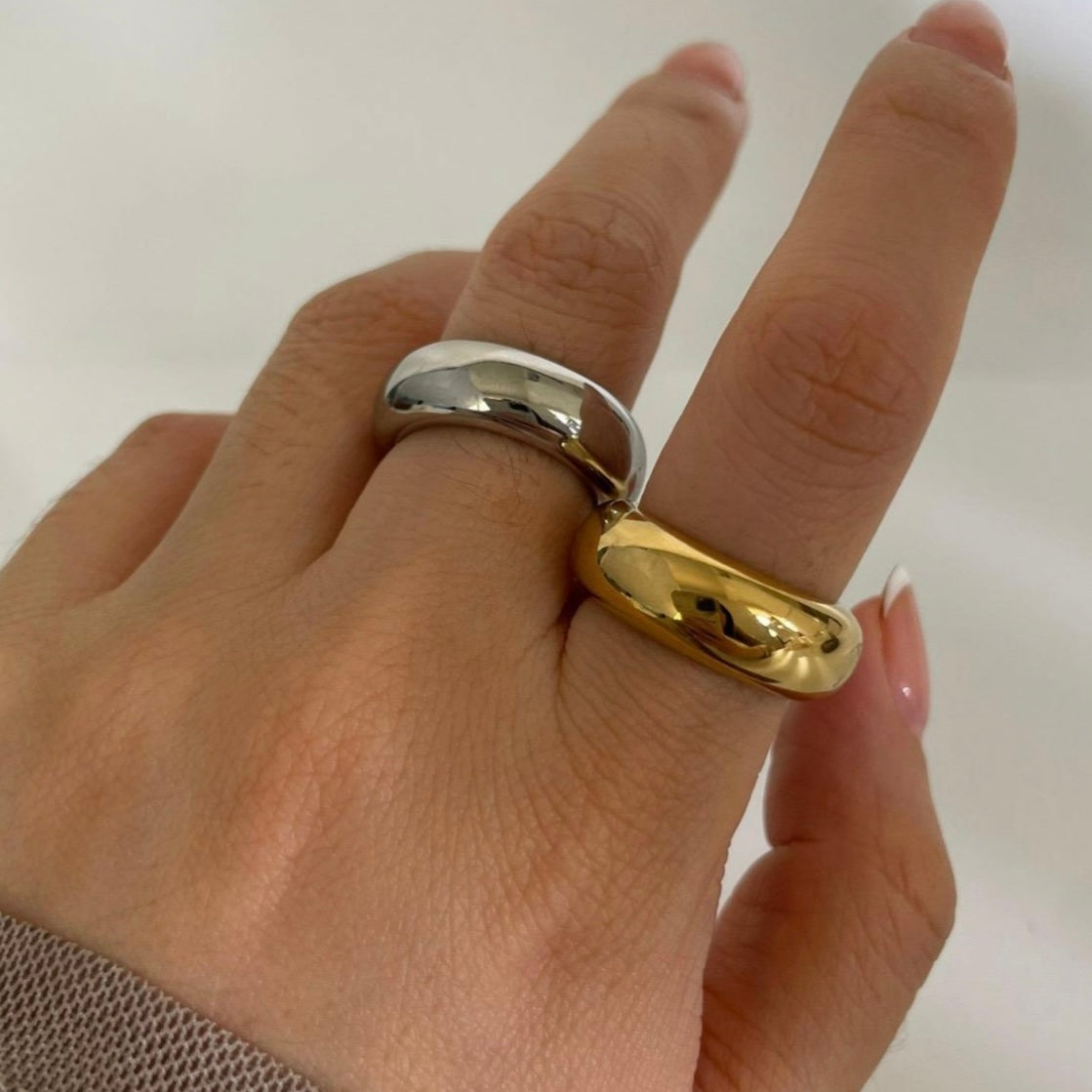 CHUNK GOLD RING | 18K GOLD PLATED