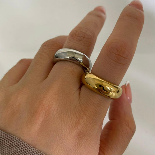 CHUNK GOLD RING | 18K GOLD PLATED