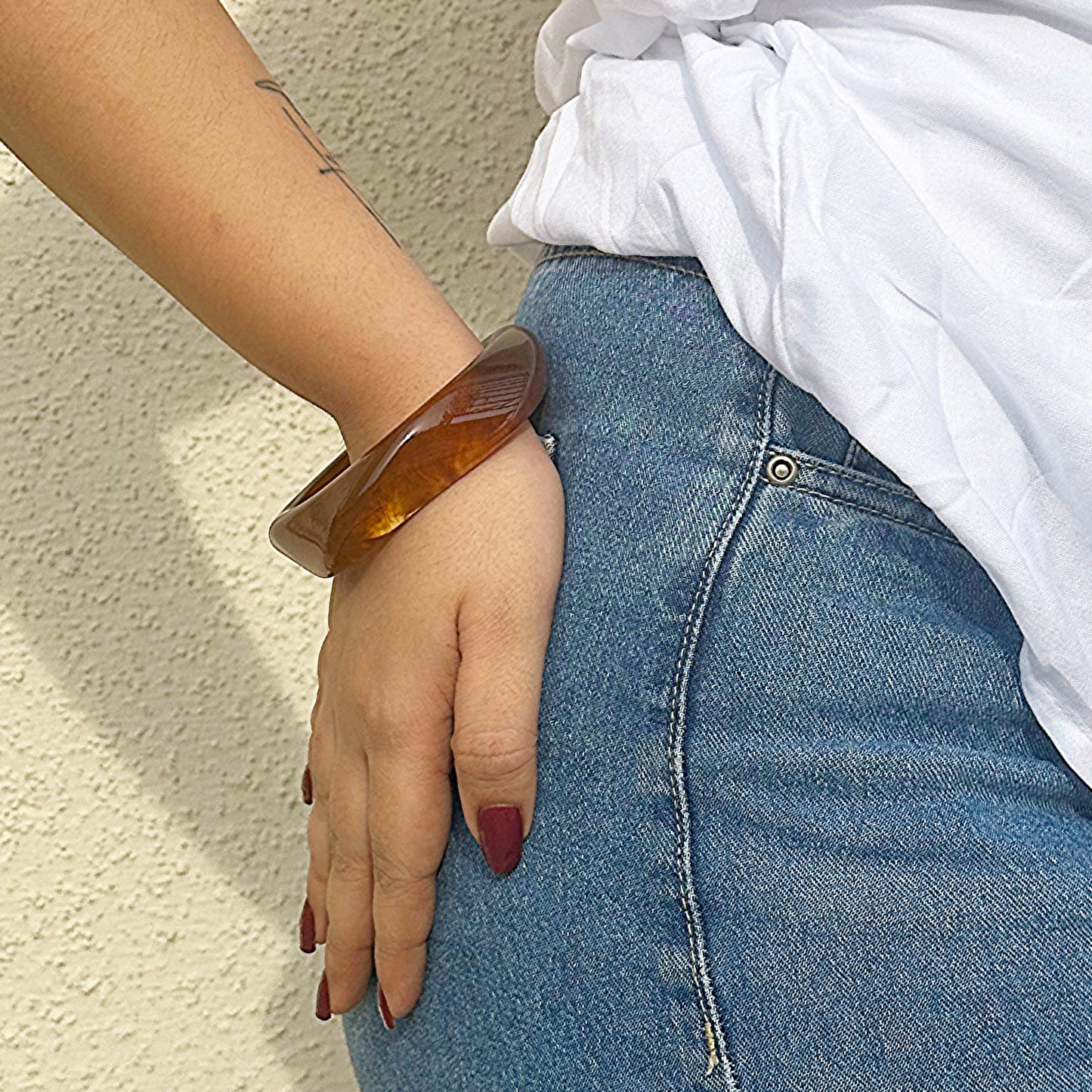 The Brown Resin Kada Bangle