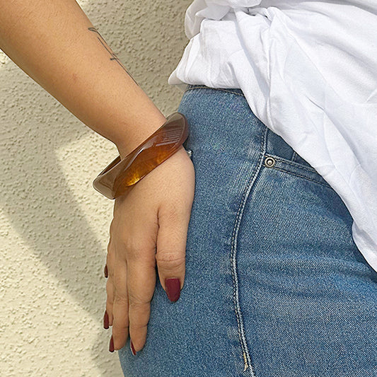 The Brown Resin Kada Bangle