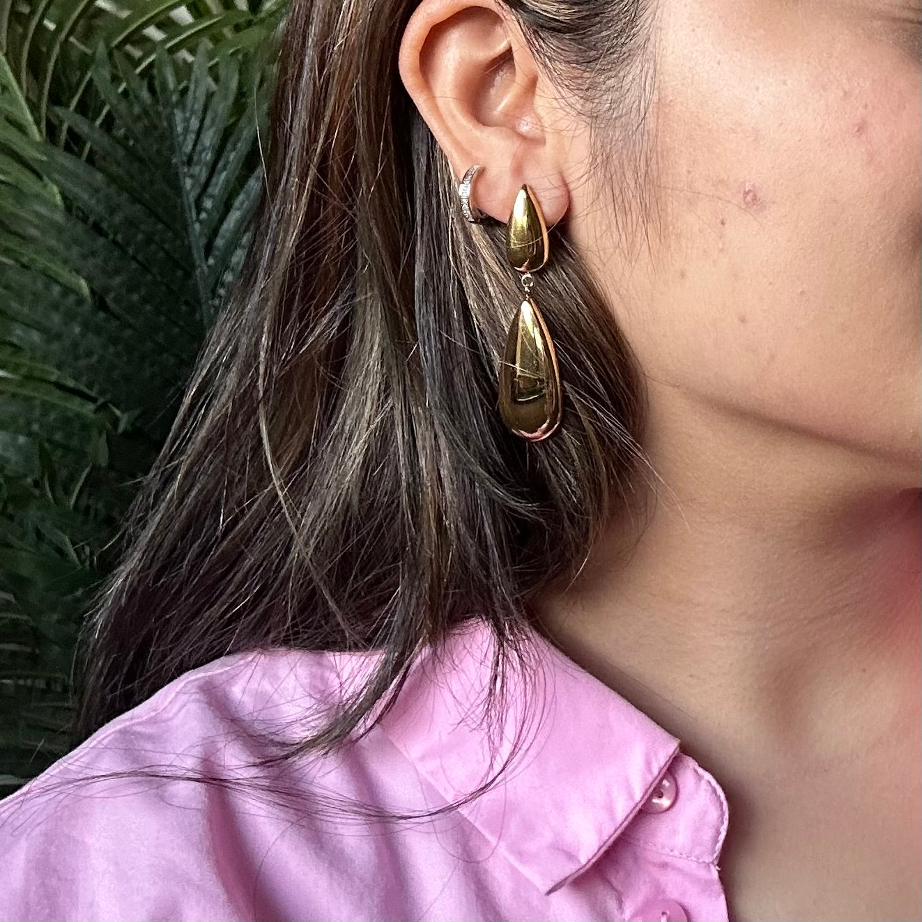 GOLD DANGLER EARRINGS