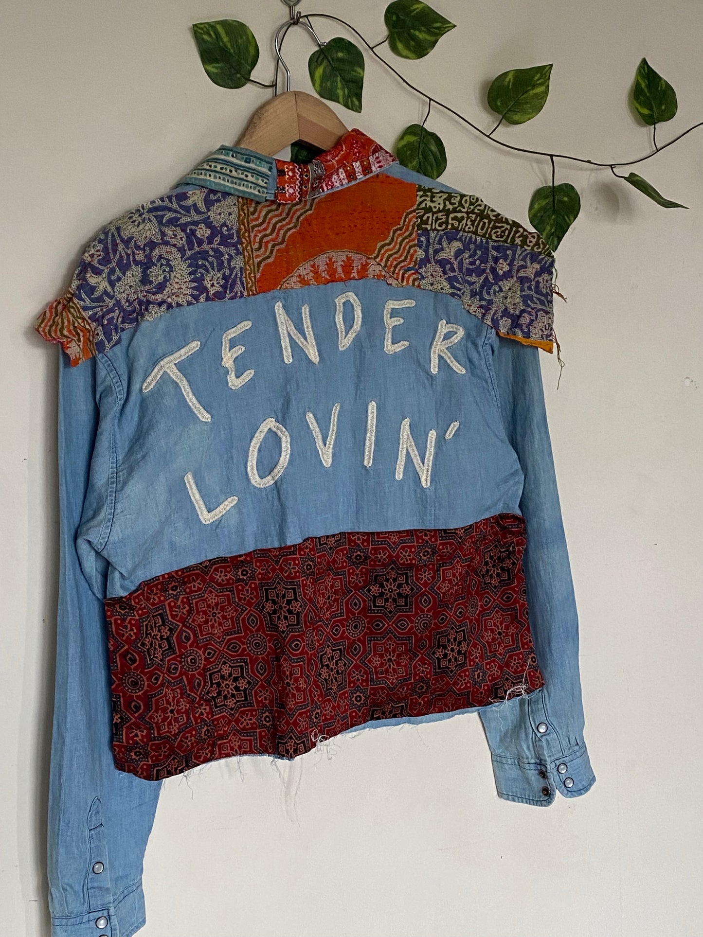 Patchwork Crop Shirt