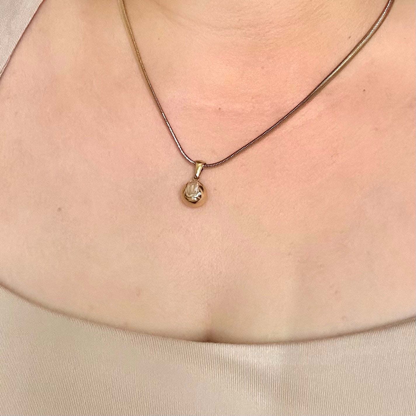 NIA PENDANT NECKLACE | 18K GOLD PLATED