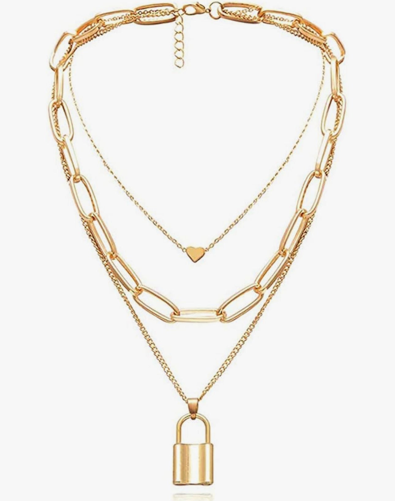 Lock heart chain
