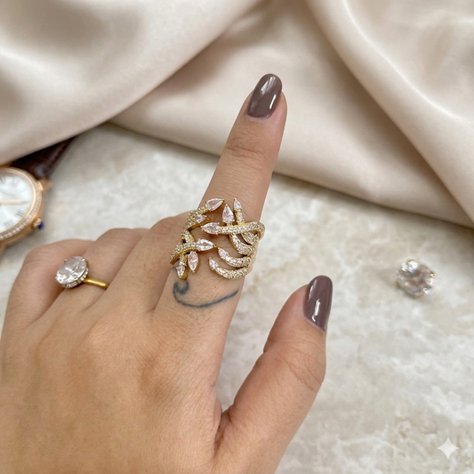 CASCADE COCKTAIL RING