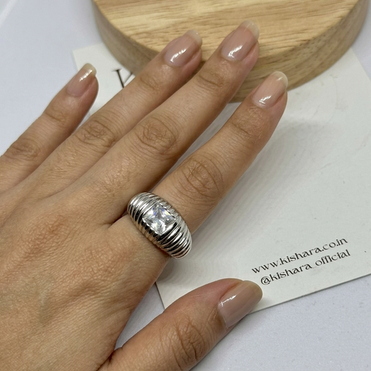 STERLING HALO RING