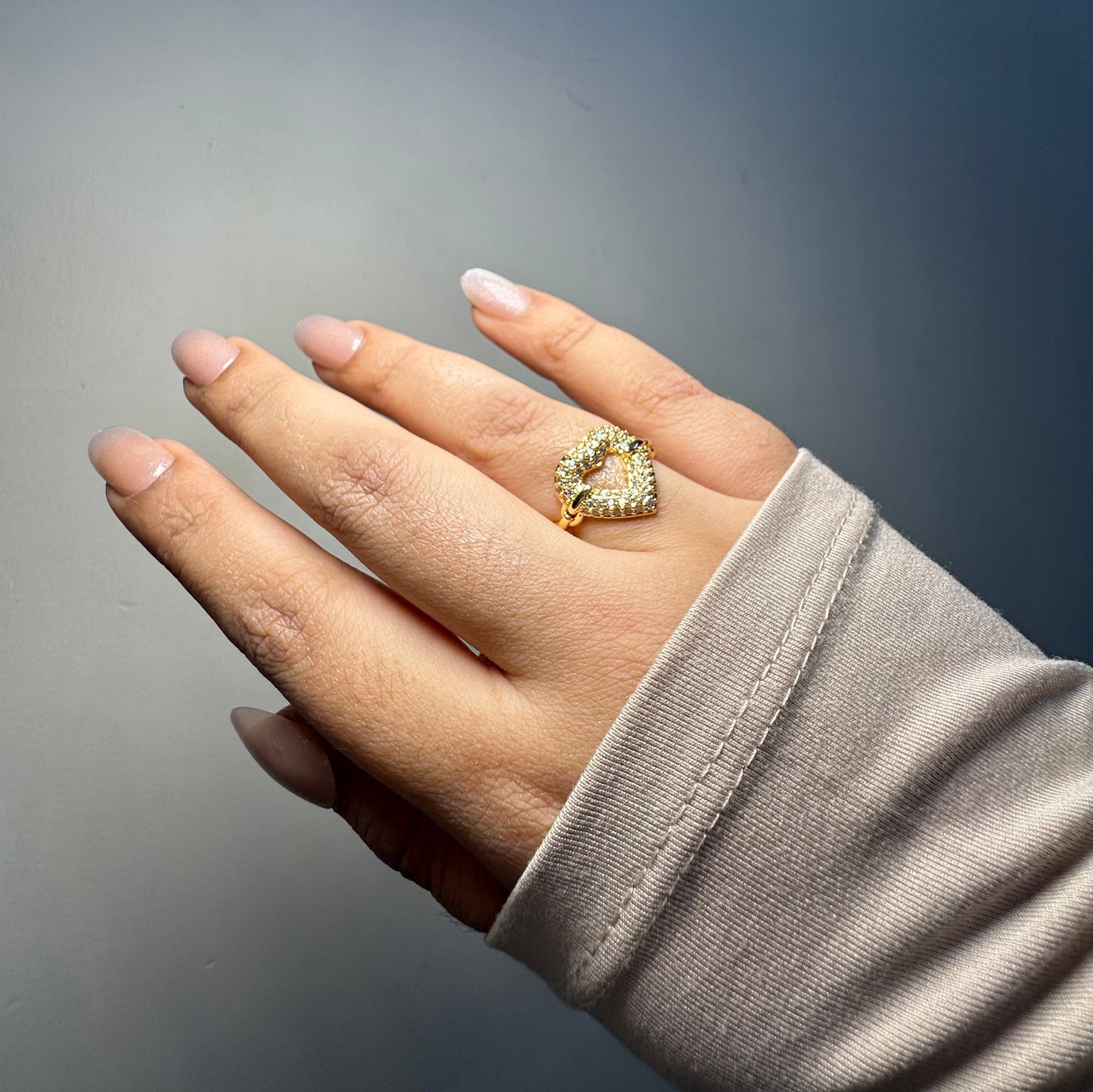 HEART ADJUSTABLE RING