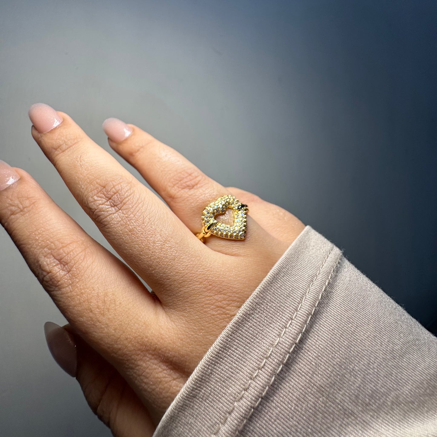HEART ADJUSTABLE RING