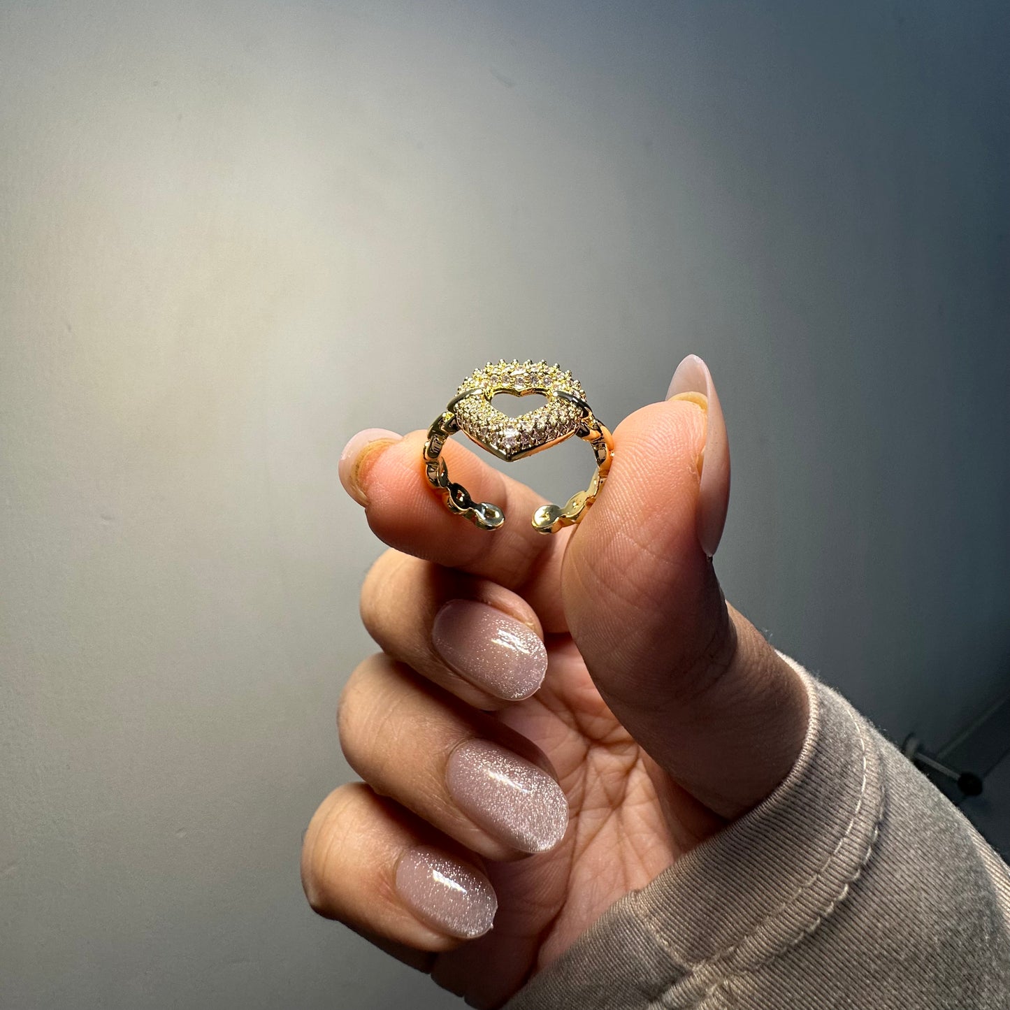 HEART ADJUSTABLE RING