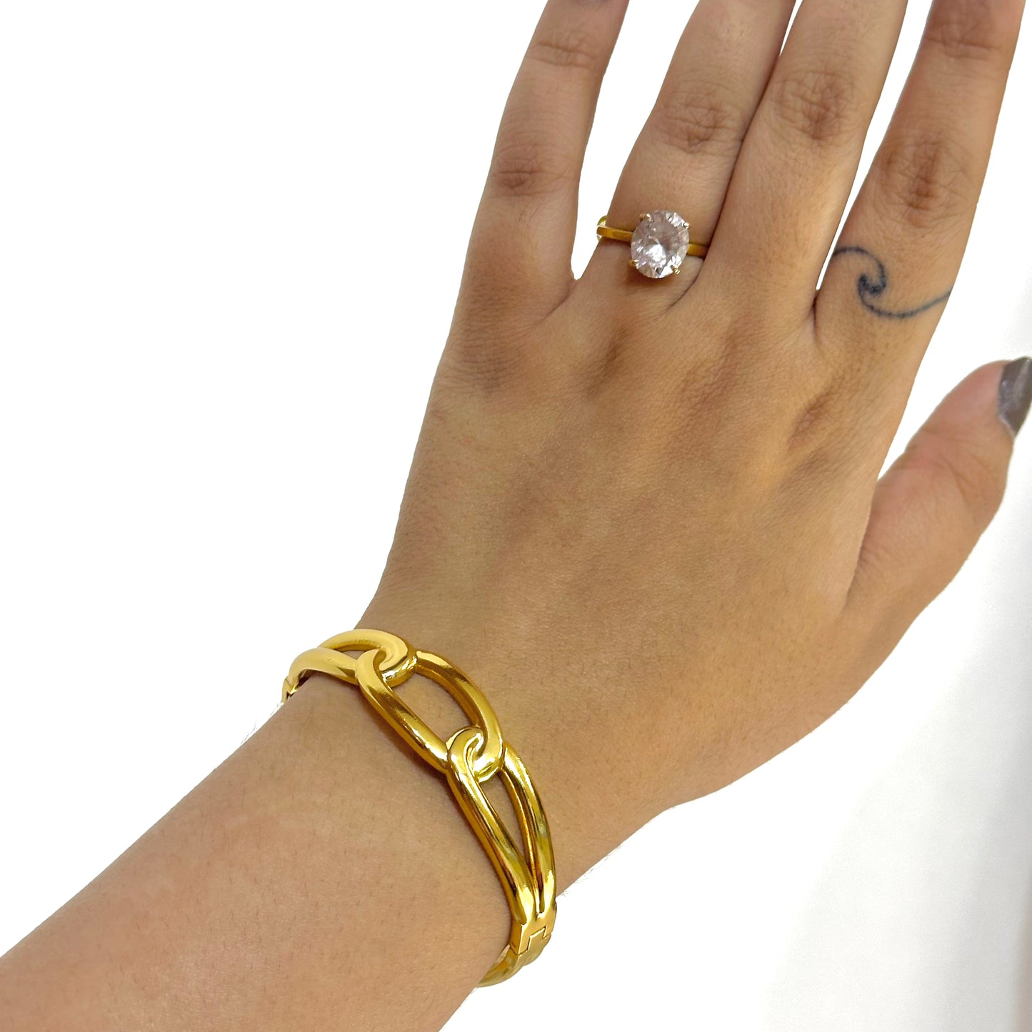 GILDED INTERLOCK BRACELET