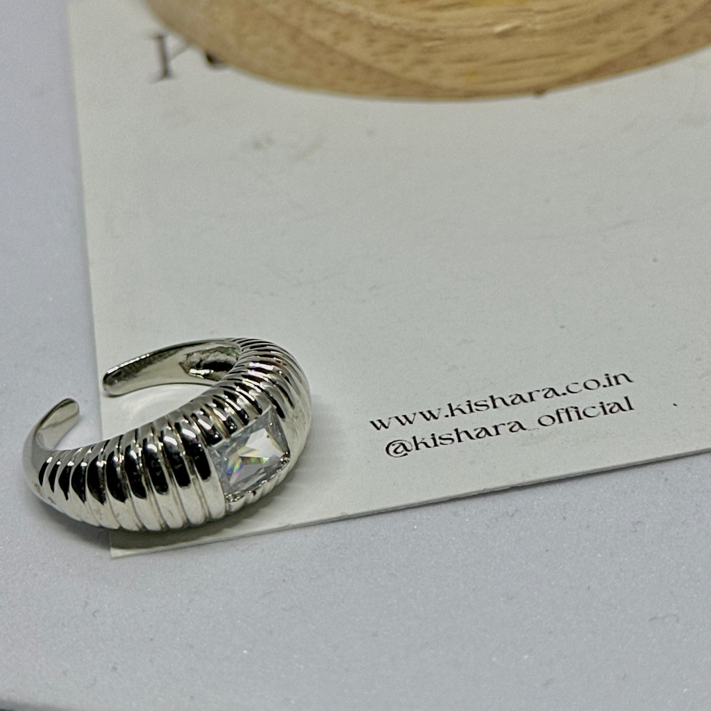 STERLING HALO RING
