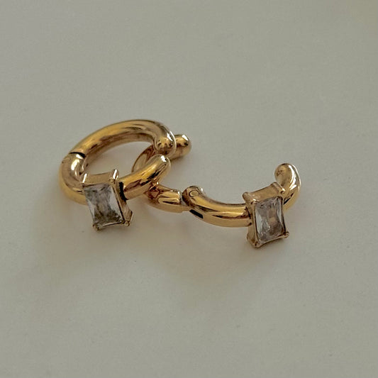 CLIP ON EARRINGS FOR NON-PIERCED EARS | 18K GOLD PLATED