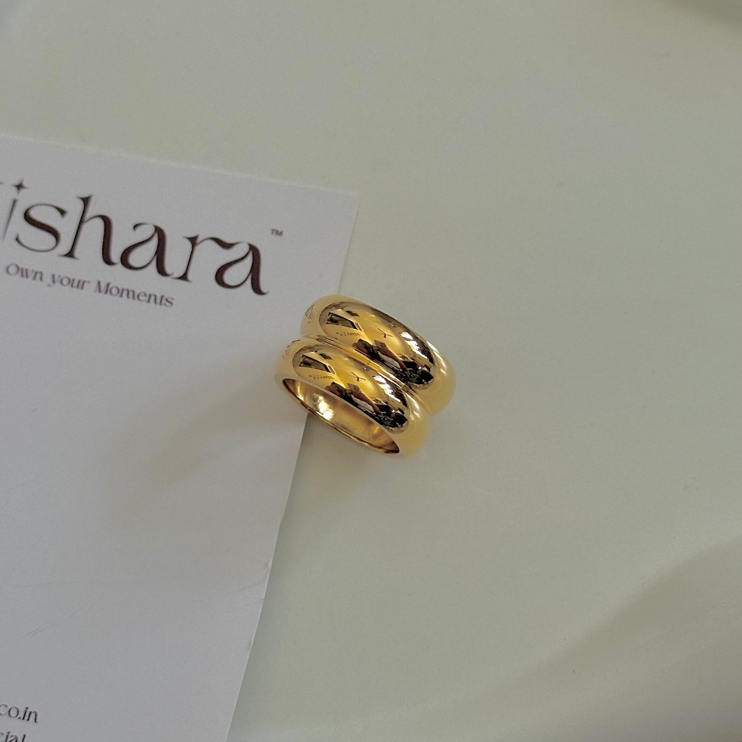 GOLD PLATED STACK RING | 18K GOLD PLATED