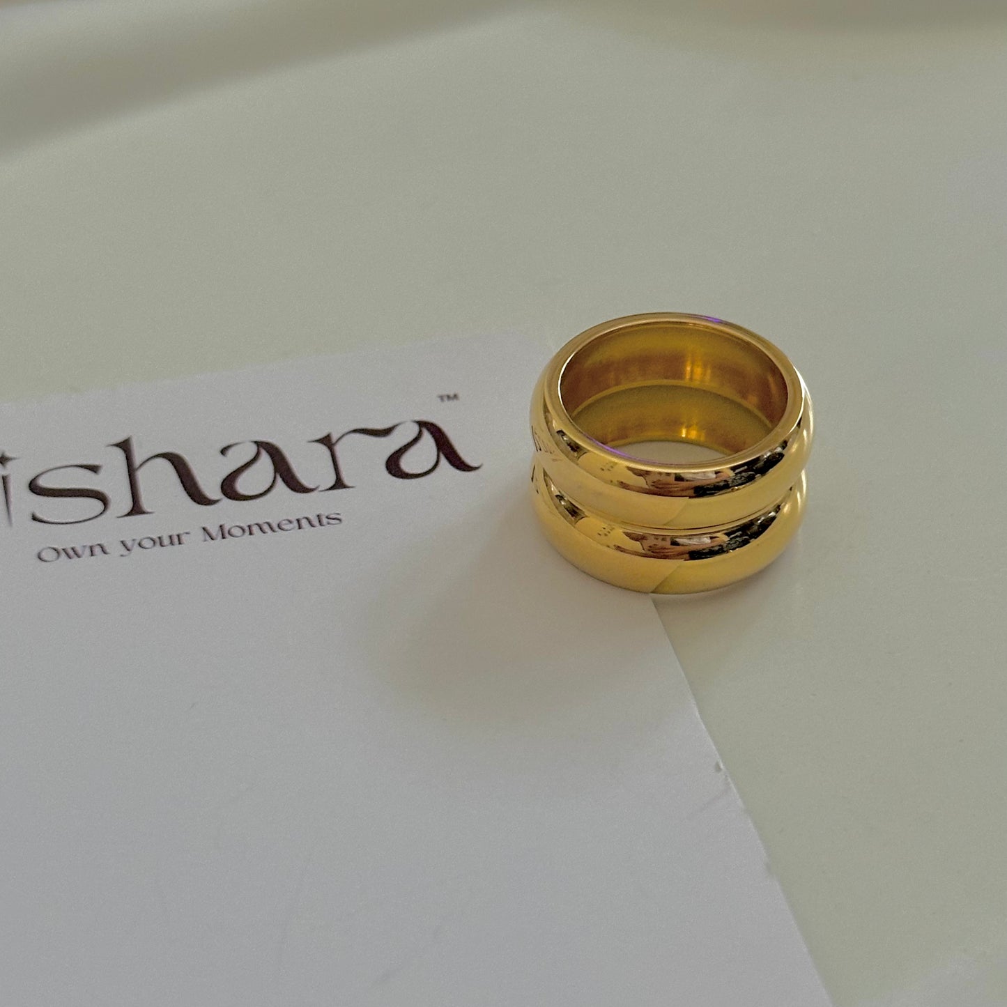 GOLD PLATED STACK RING | 18K GOLD PLATED