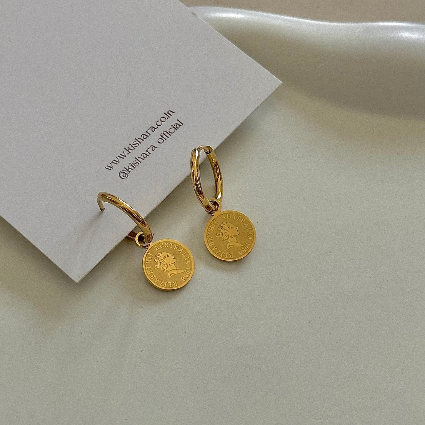 AUSTRI GOLD EARRINGS | 18K GOLD PLATED