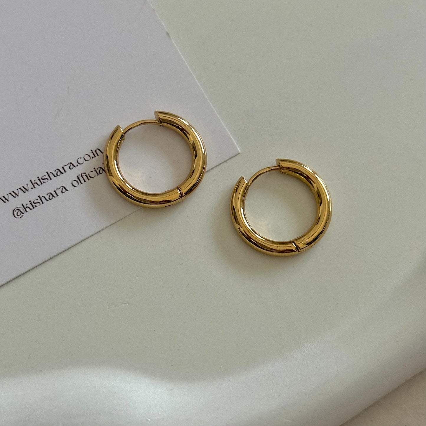 MINI GOLD HOOPS | 18K GOLD PLATED