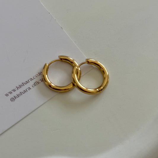 MINI GOLD HOOPS | 18K GOLD PLATED