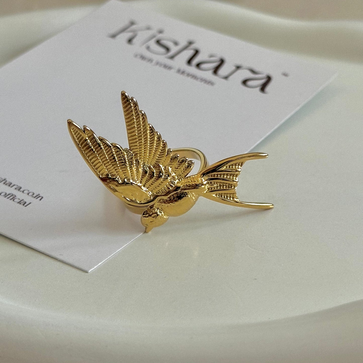 CHUNKY BRIDIE BOLD ADJUSTABLE RING | 18K GOLD PLATED