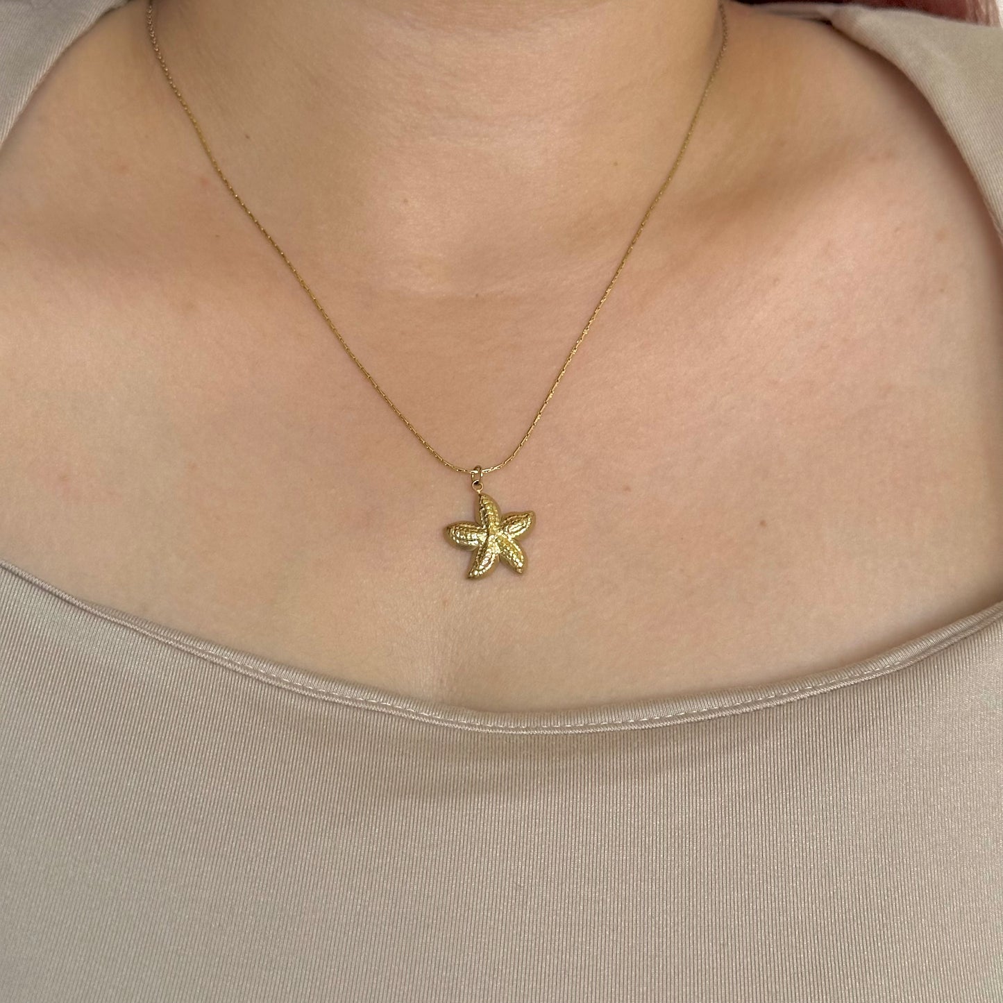 STARFISH BEACH NECKLACE | 18K GOLD PLATED