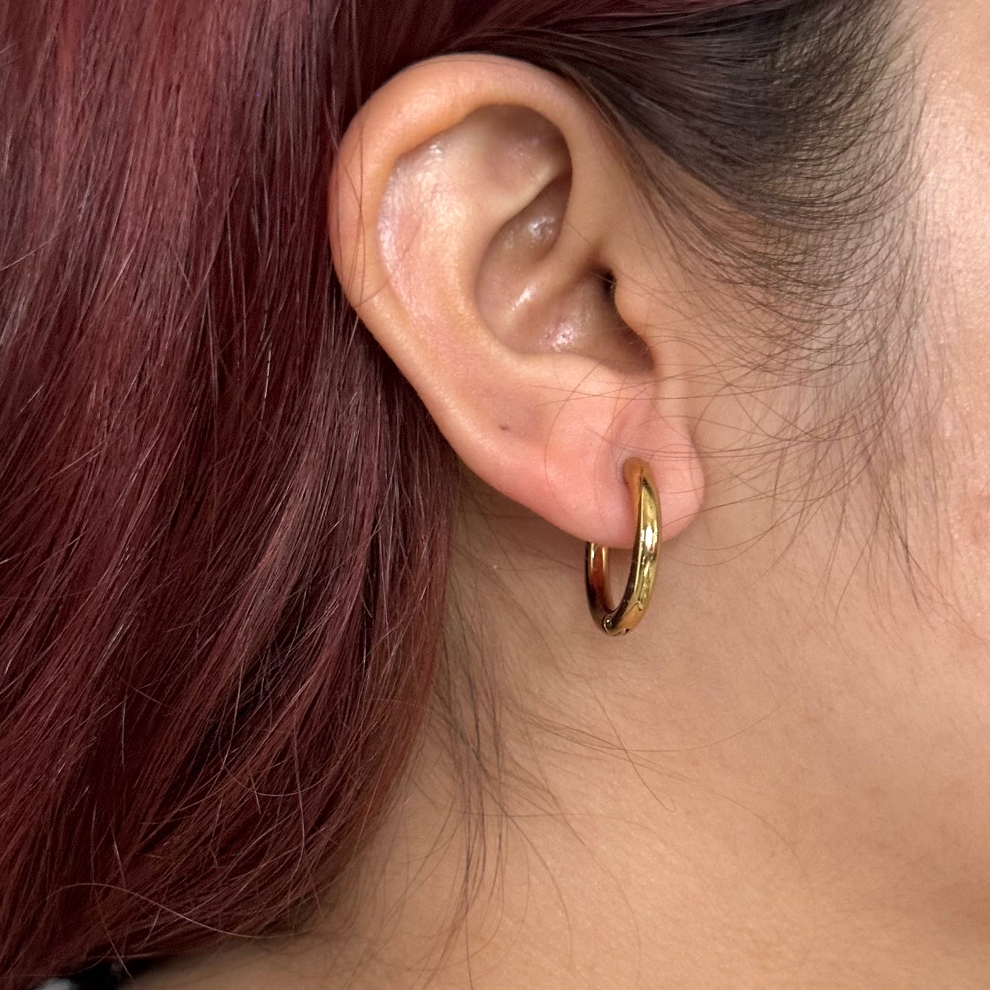 MINI GOLD HOOPS | 18K GOLD PLATED