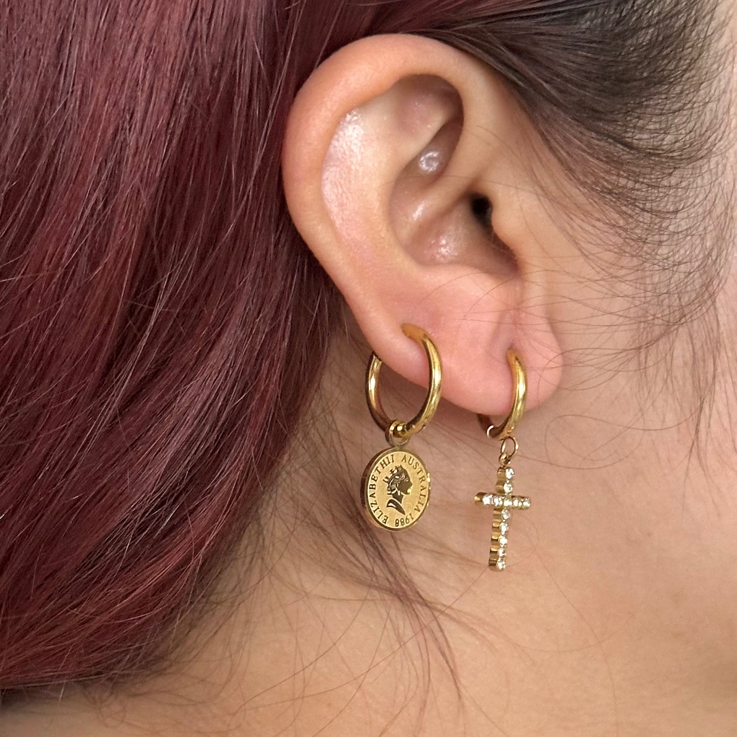 AUSTRI GOLD EARRINGS | 18K GOLD PLATED
