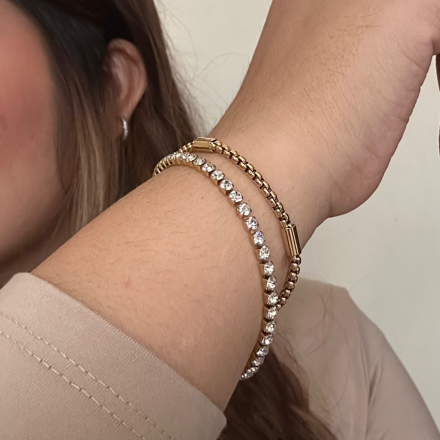 DIAMOND AFFAIR 2 LAYER BRACELET