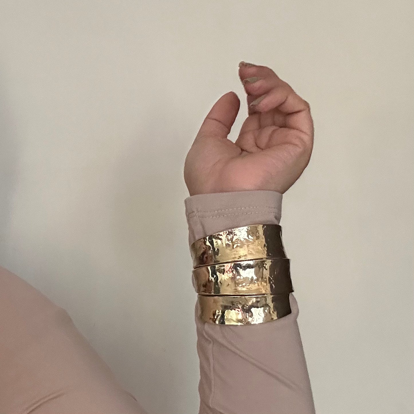 CHUNKY GOLD BRASS KADA