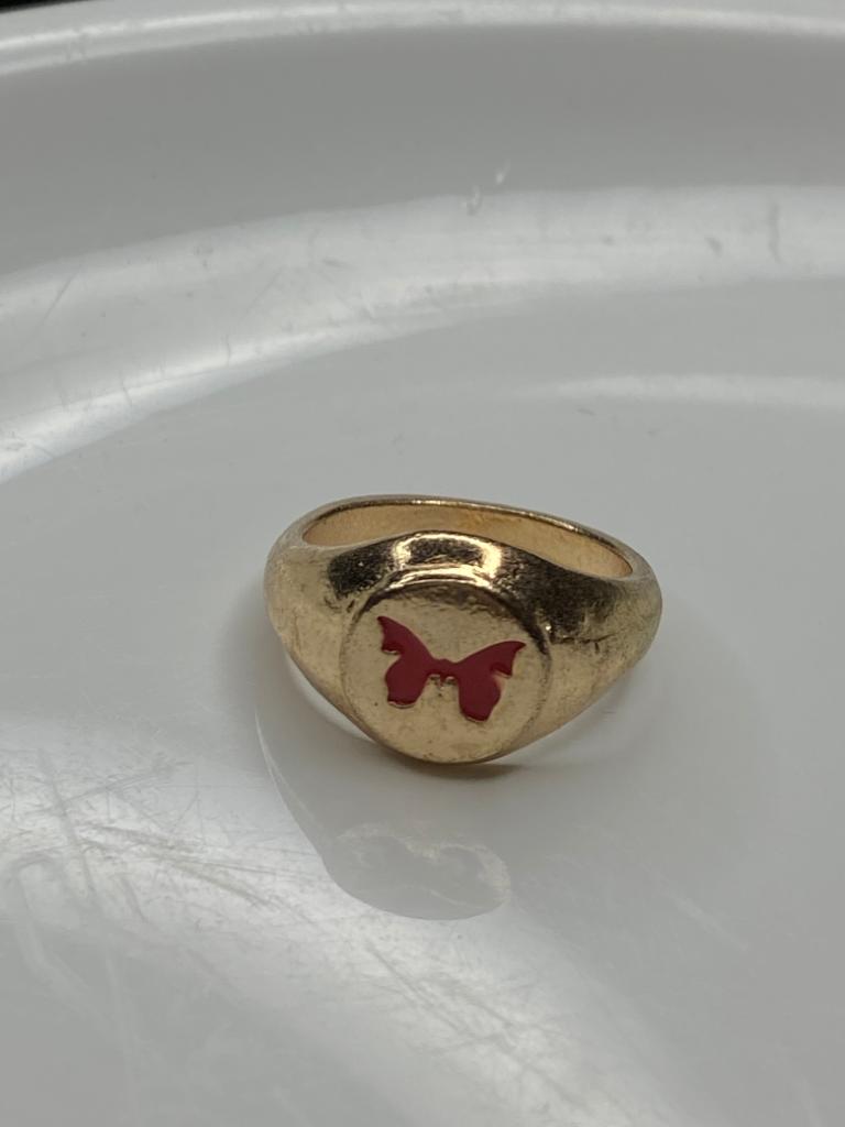 Butterfly gold ring
