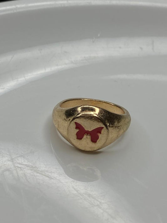 Butterfly gold ring