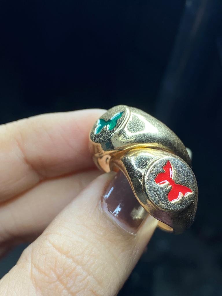Butterfly gold ring