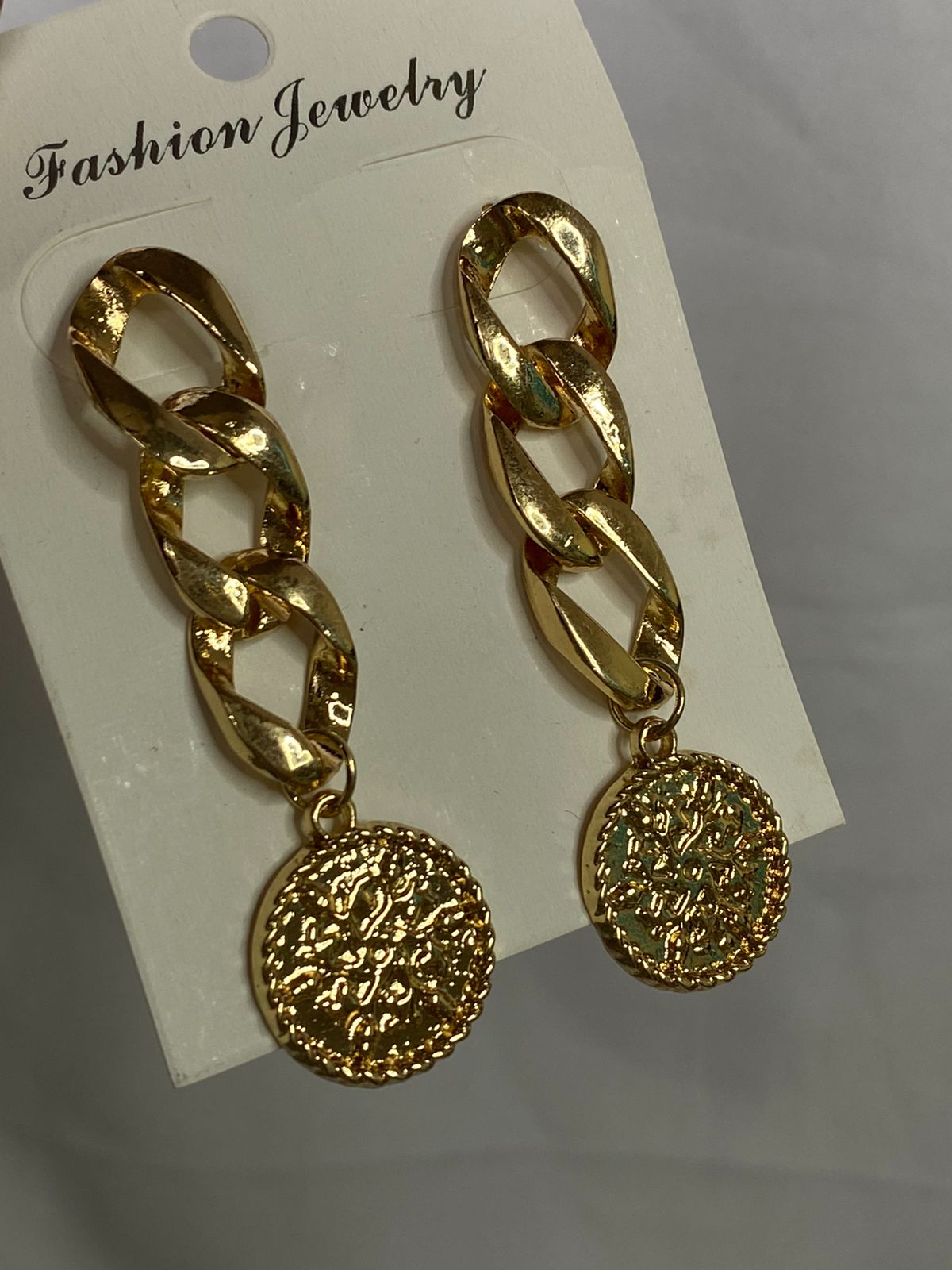 Coin dangler earring