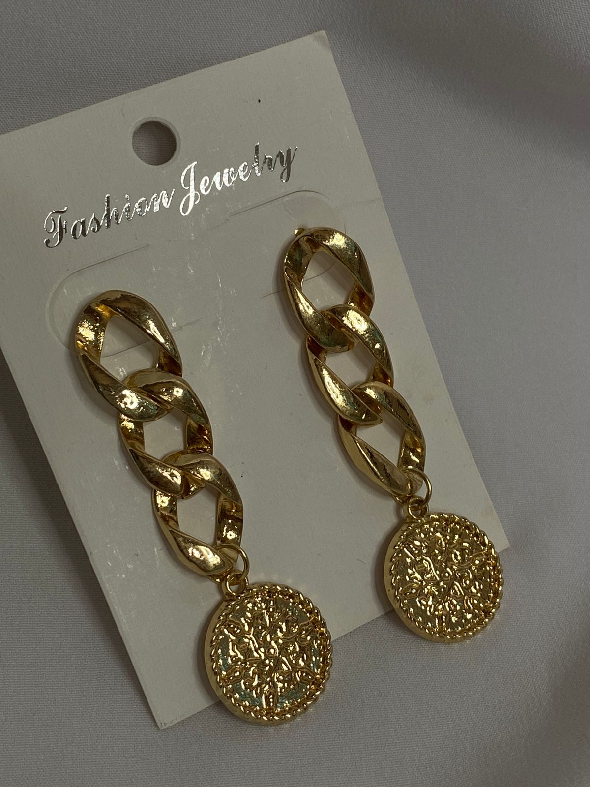Coin dangler earring