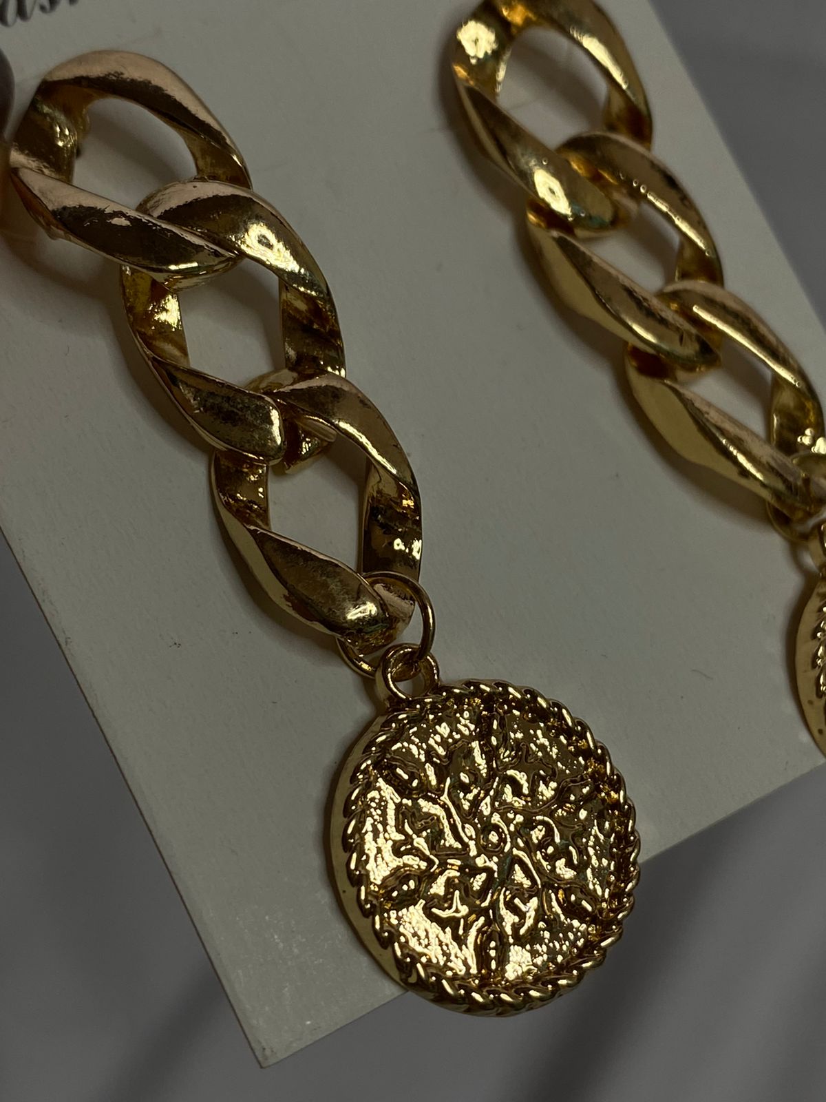 Coin dangler earring