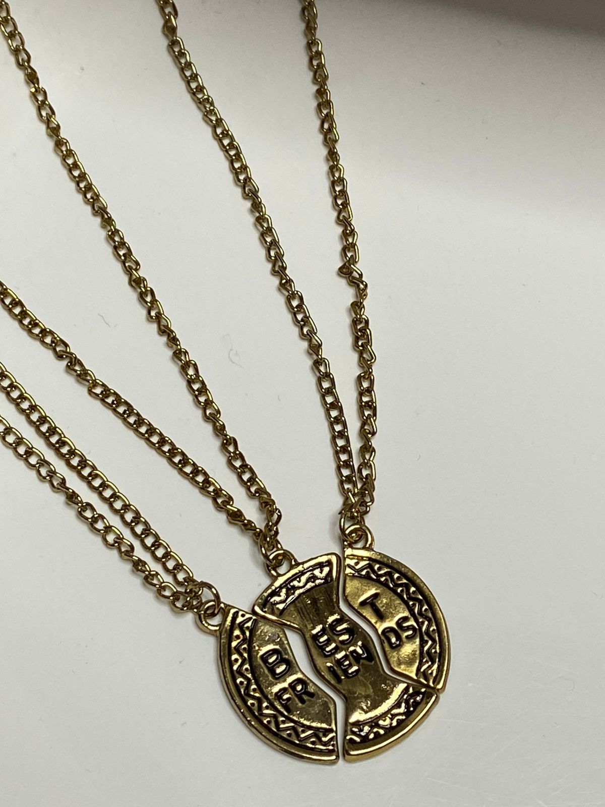 Trio best friends necklace