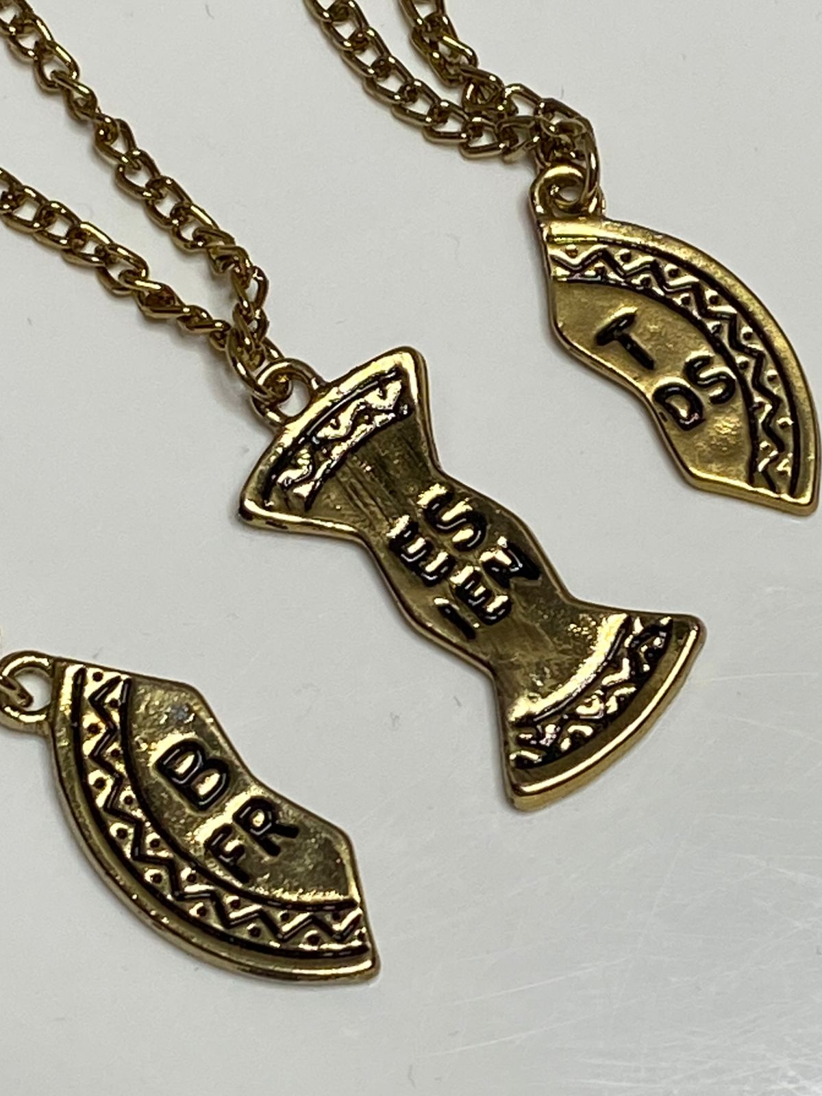 Trio best friends necklace