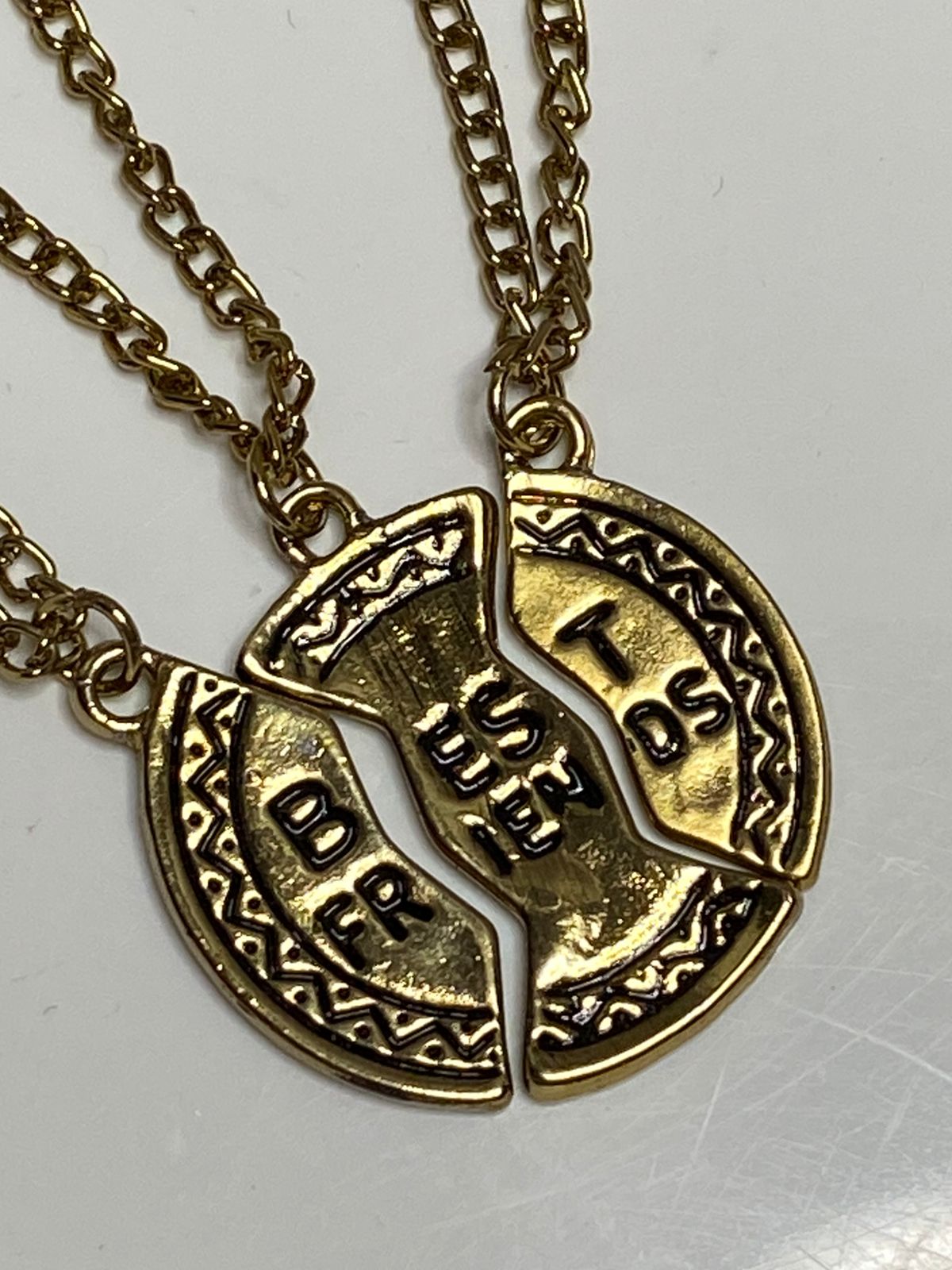 Trio best friends necklace
