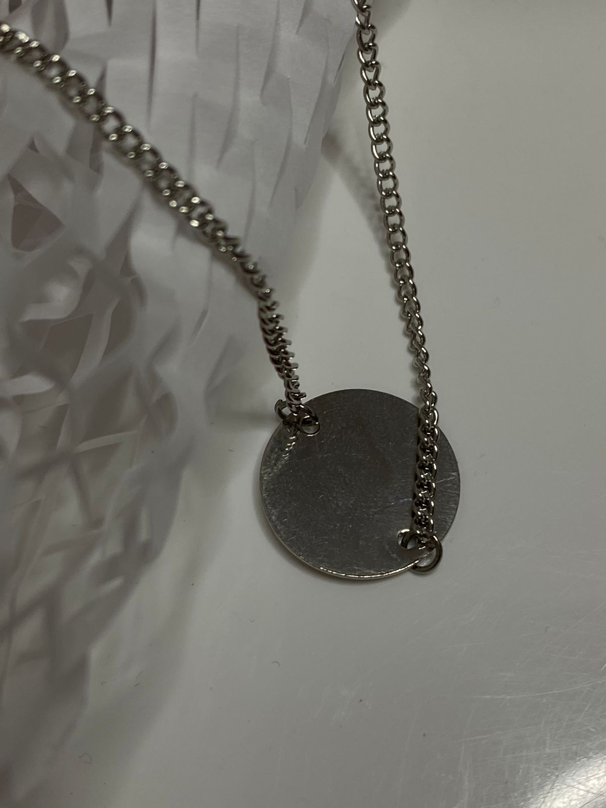 Silver coin chain