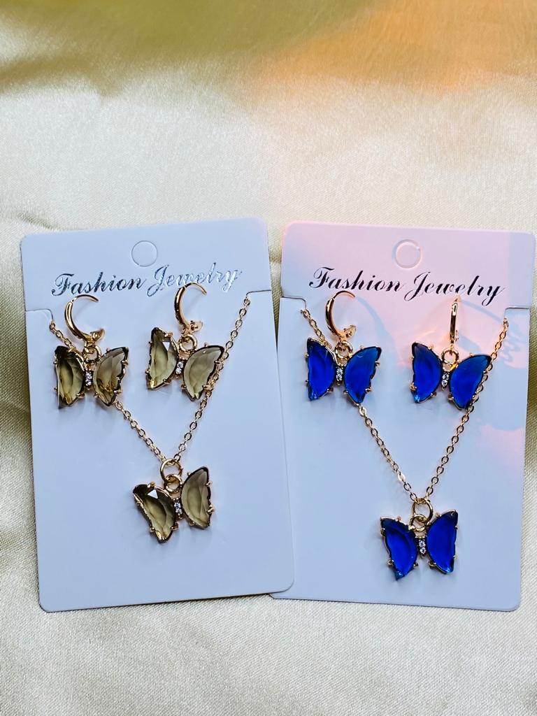 Crystal butterfly set