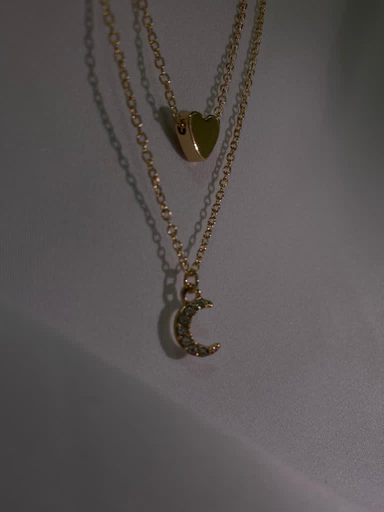 Star moon necklace