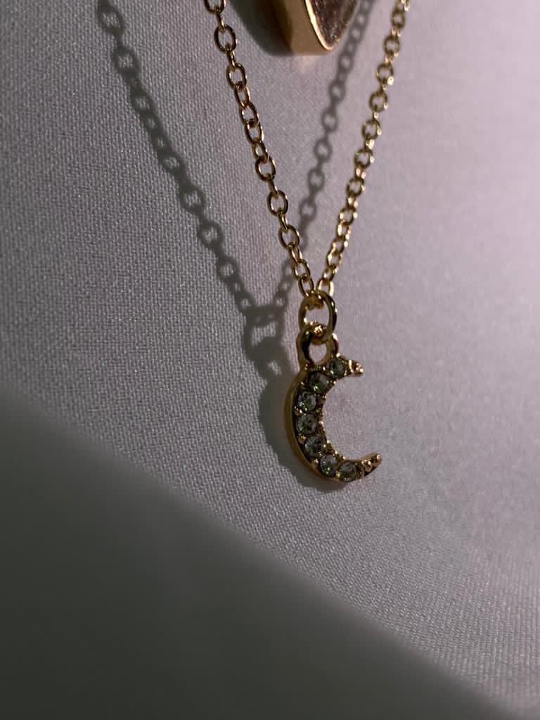 Star moon necklace