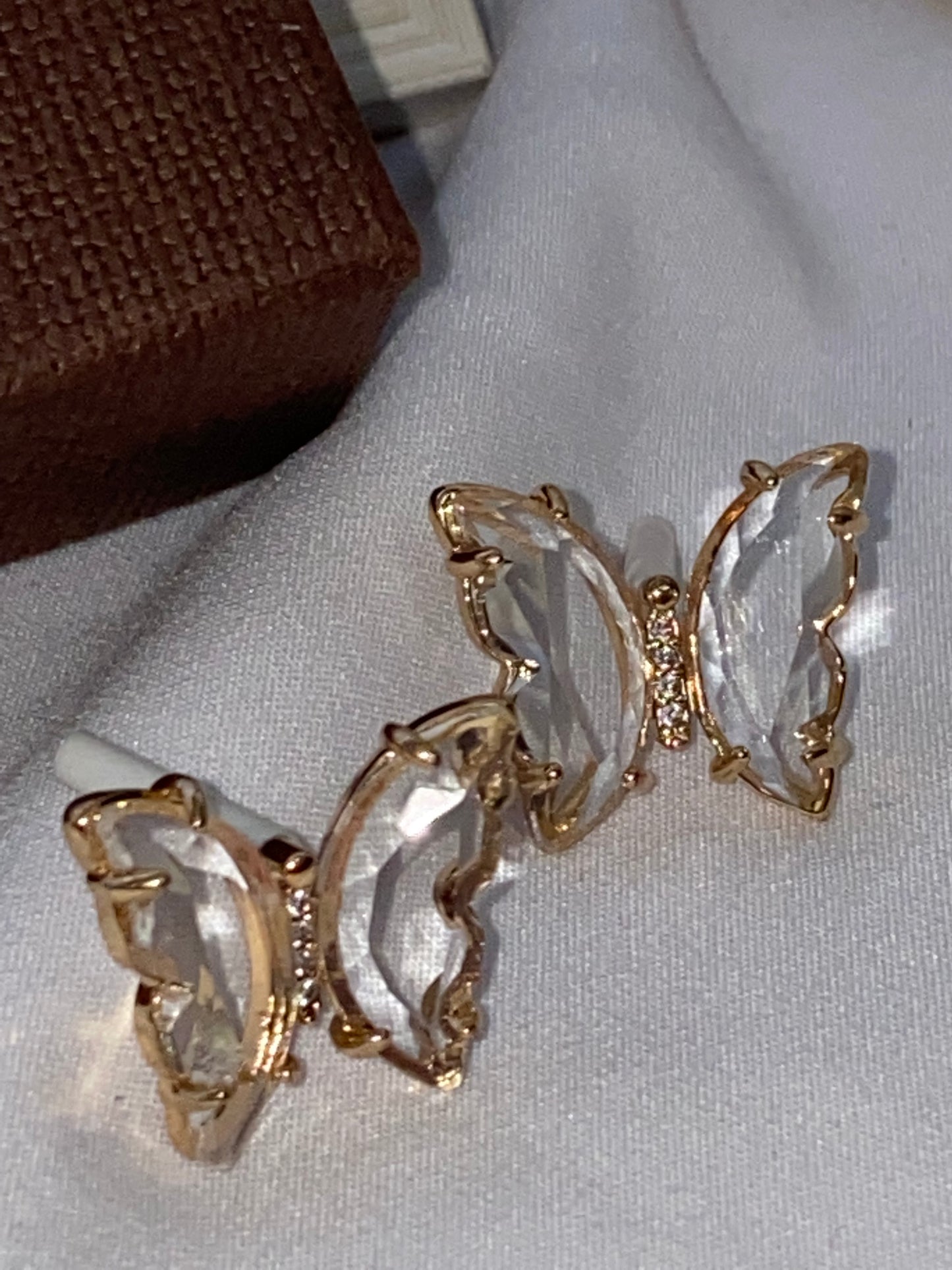 Crystal Butterfly studs