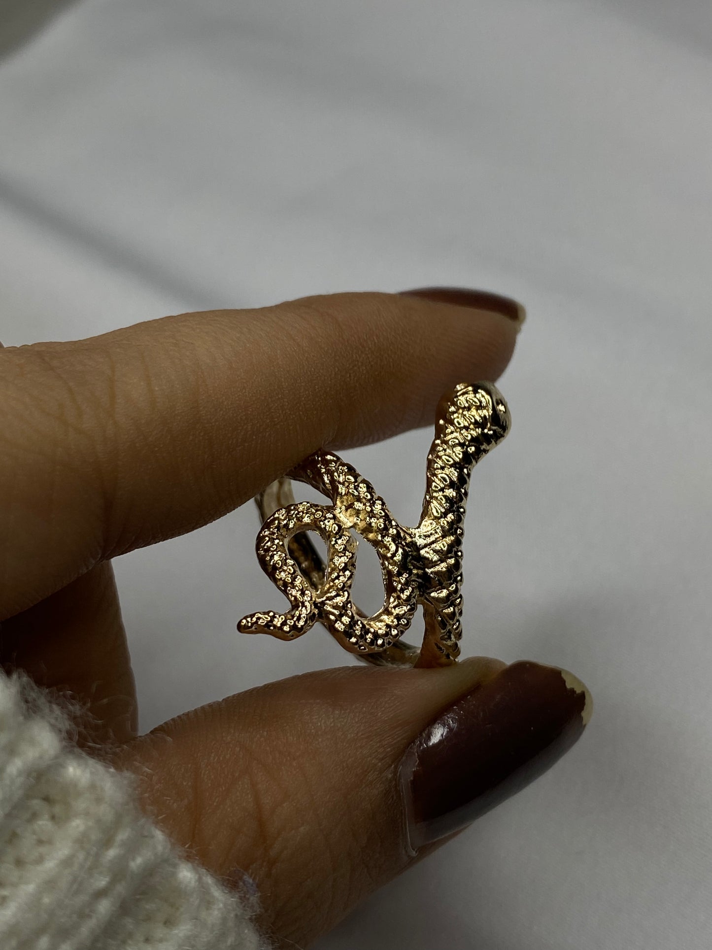 Snake Carved Ring