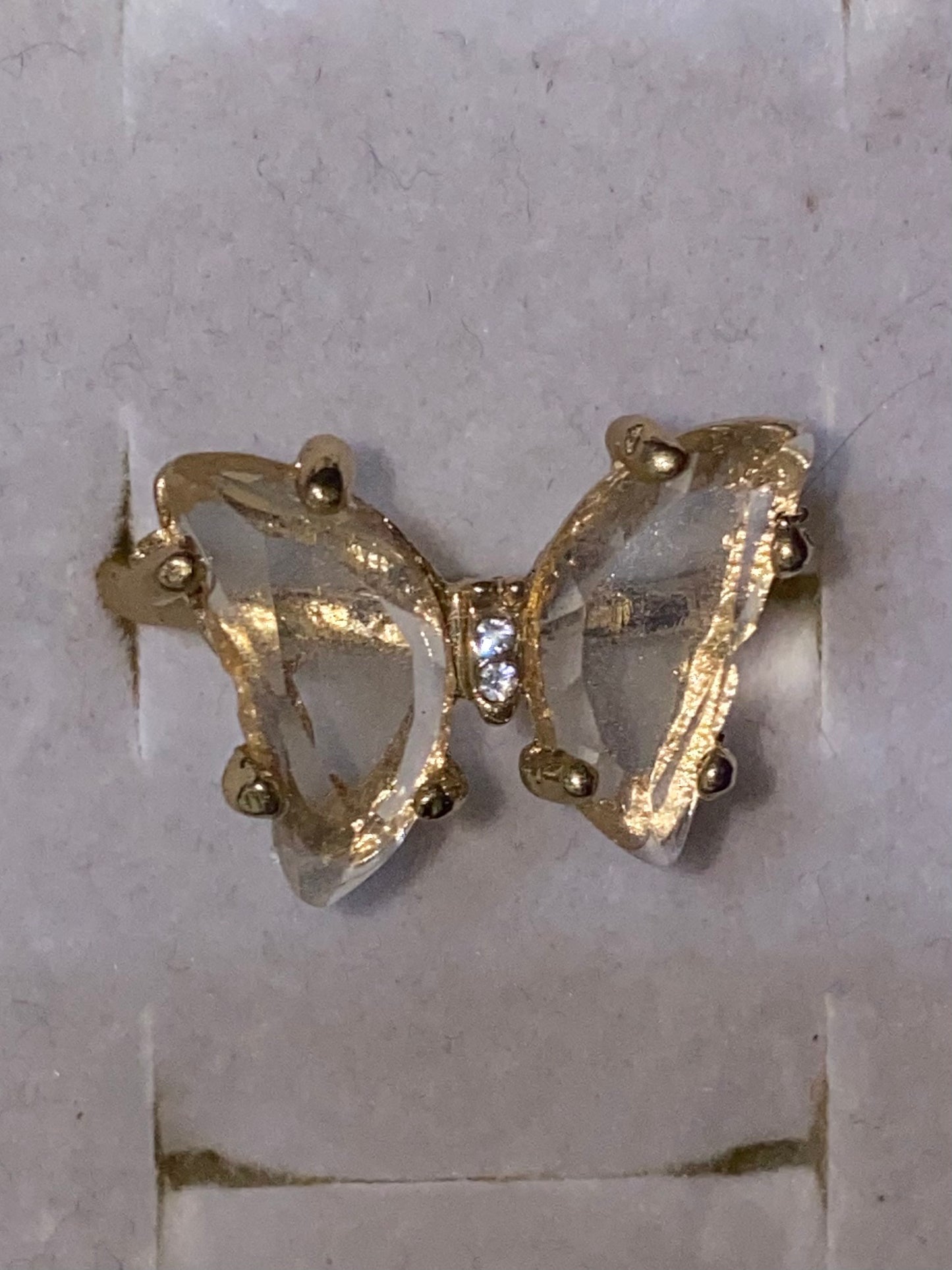Crystal Butterfly Ring