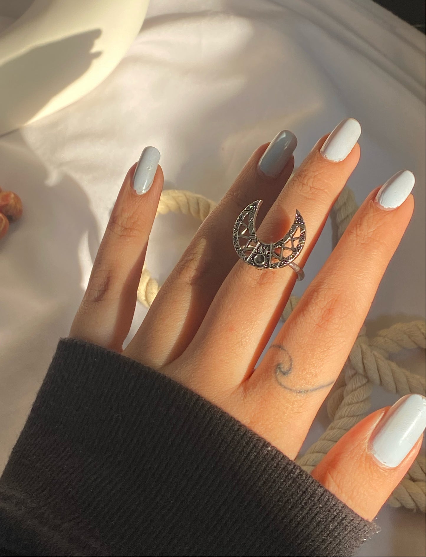 Natalie Boho Silver Rings