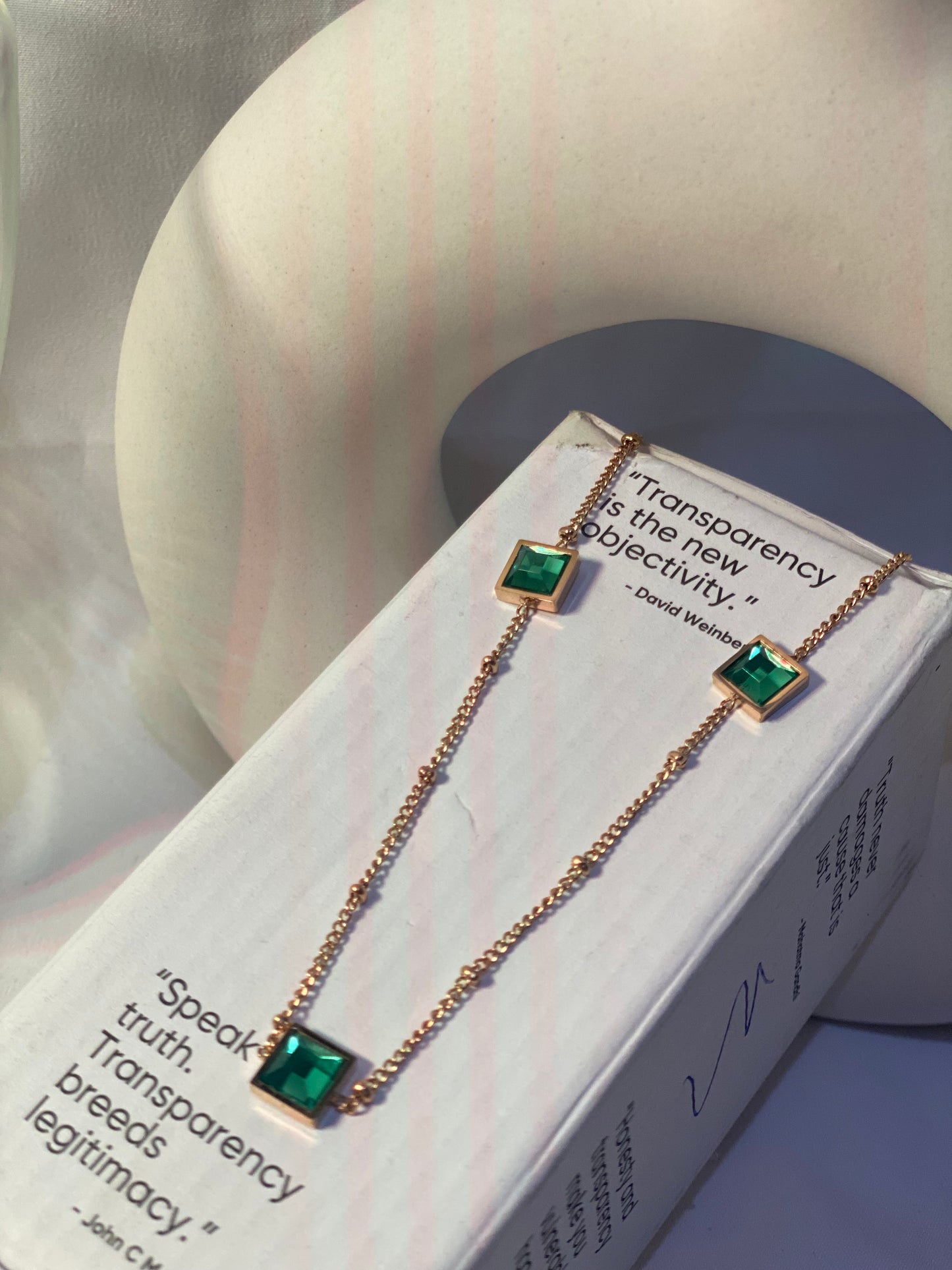 Claudia Emerald Necklace