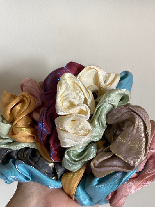 Shiny scrunchies