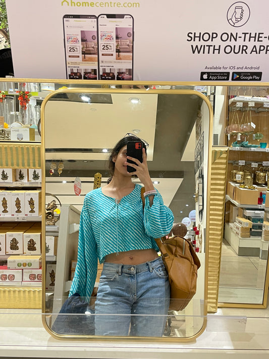 Boho Blue Top