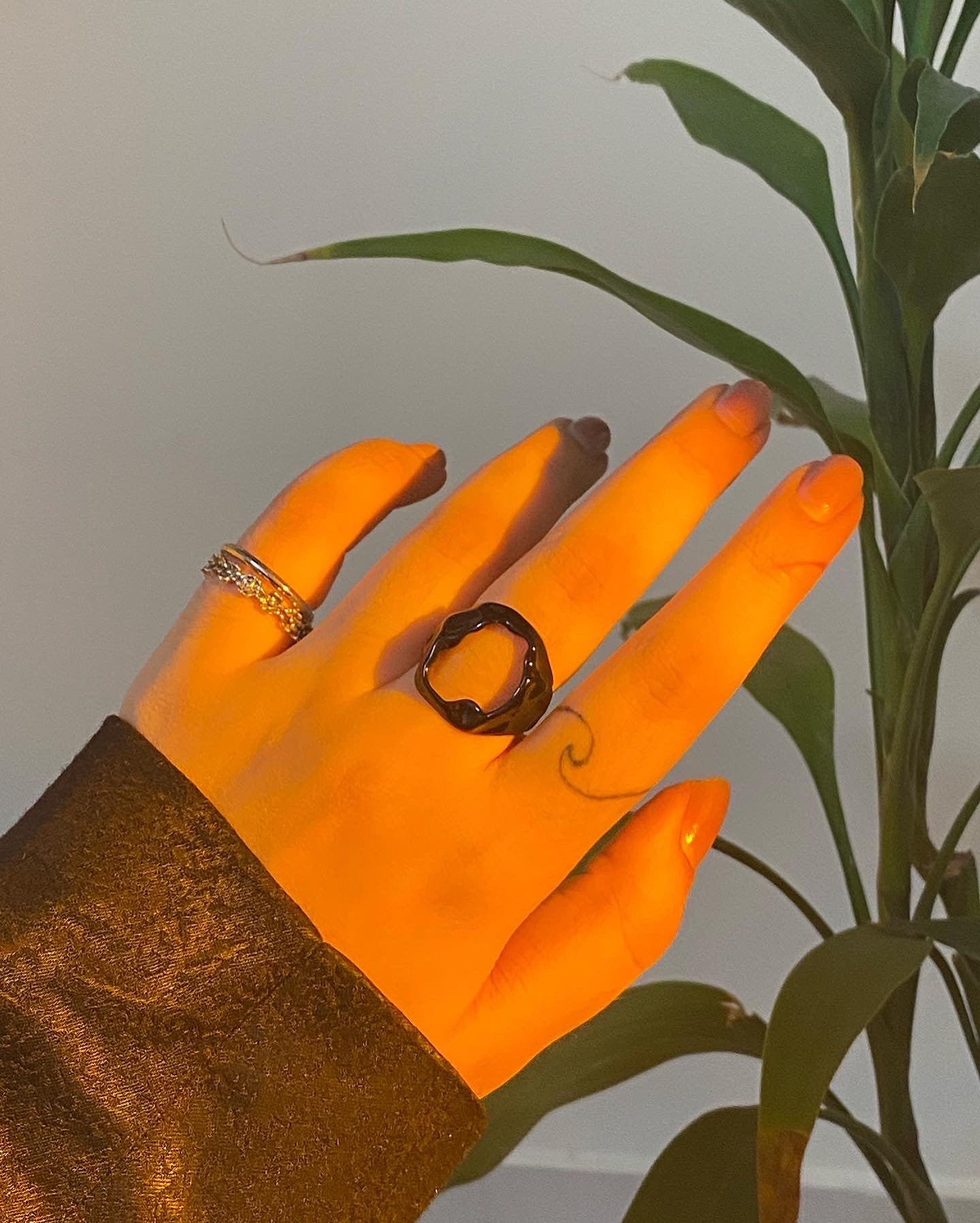Black Chunk Ring