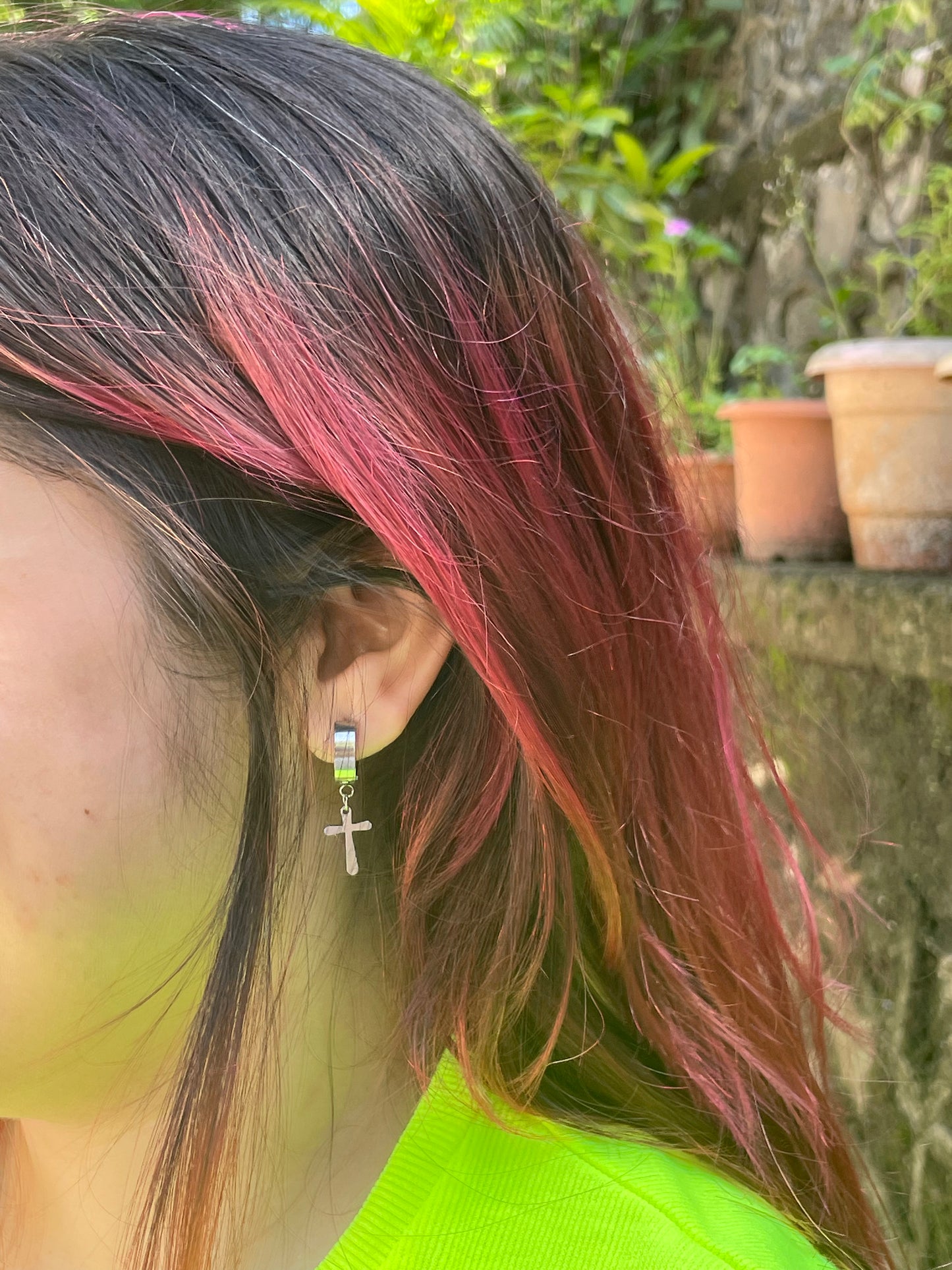Cross earrings ⛓