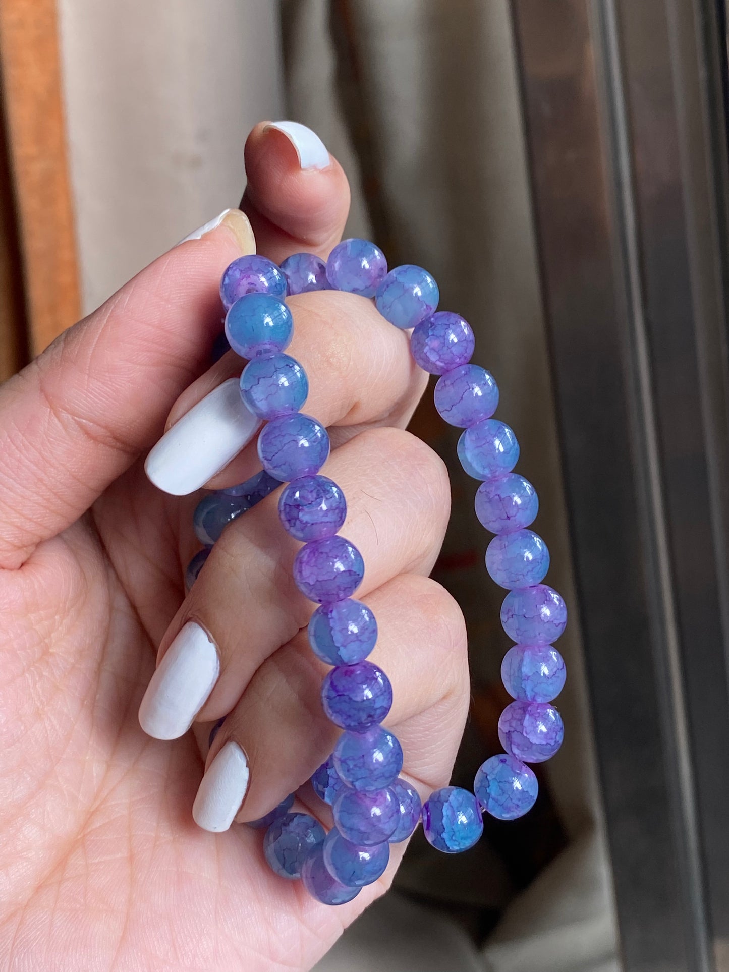 Purple Marble Bracelet